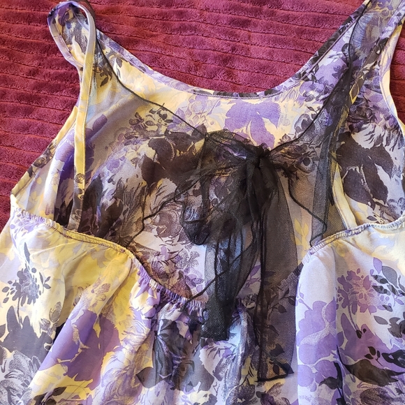XXI sheer and lace tie back tank top - Picture 6 of 10